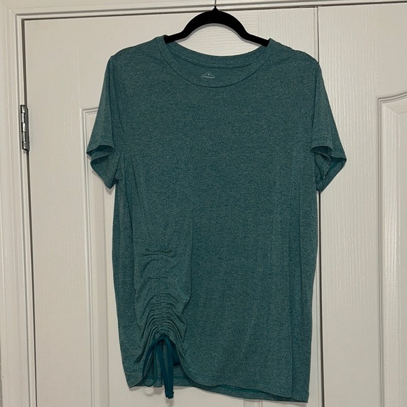 St. John's Bay Active Teal Short Sleeve Top size XL - Picture 1 of 7